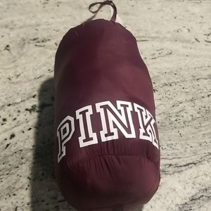 Pink Packable Puffer Jacket Burgundy Color